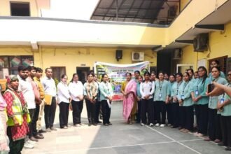 Swachhata Campaign Launched with Enthusiasm in Dadri; Message Given to Segregate Waste Using Four-Colored Dustbins. IMAGE CREDIT TO रिपोर्टर