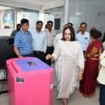 Nandi Park Visited by Milk Commissioner; Impressed by Arrangements for 1,900 Cattle, She Says It Deserves to Be Included Among UP’s Model Cow Shelters IMAGE CREDIT TO नगर निगम