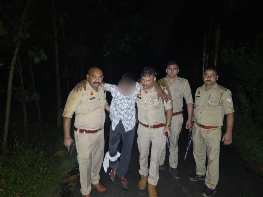 Wanted Accused in Robbery Case Injured in Encounter; Two Arrested Along with His Accomplice IMAGE CREDIT TO पुलिस