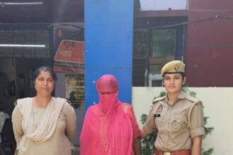 Operation Prahar: Woman Arrested with 140 Grams of Illegal Alprazolam Powder IMAGE CREDIT TO पुलिस
