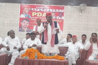 Rajpal Kashyap Claims at PDA Chaupal That SP Will Form the Government in the Upcoming Assembly Elections IMAGE CREDIT TO रिपोर्टर