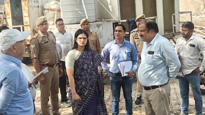 District Magistrate Inspects Water Tank and Under-Construction Bridge over Kali River IMAGE CREDIT TO सूचना विभाग