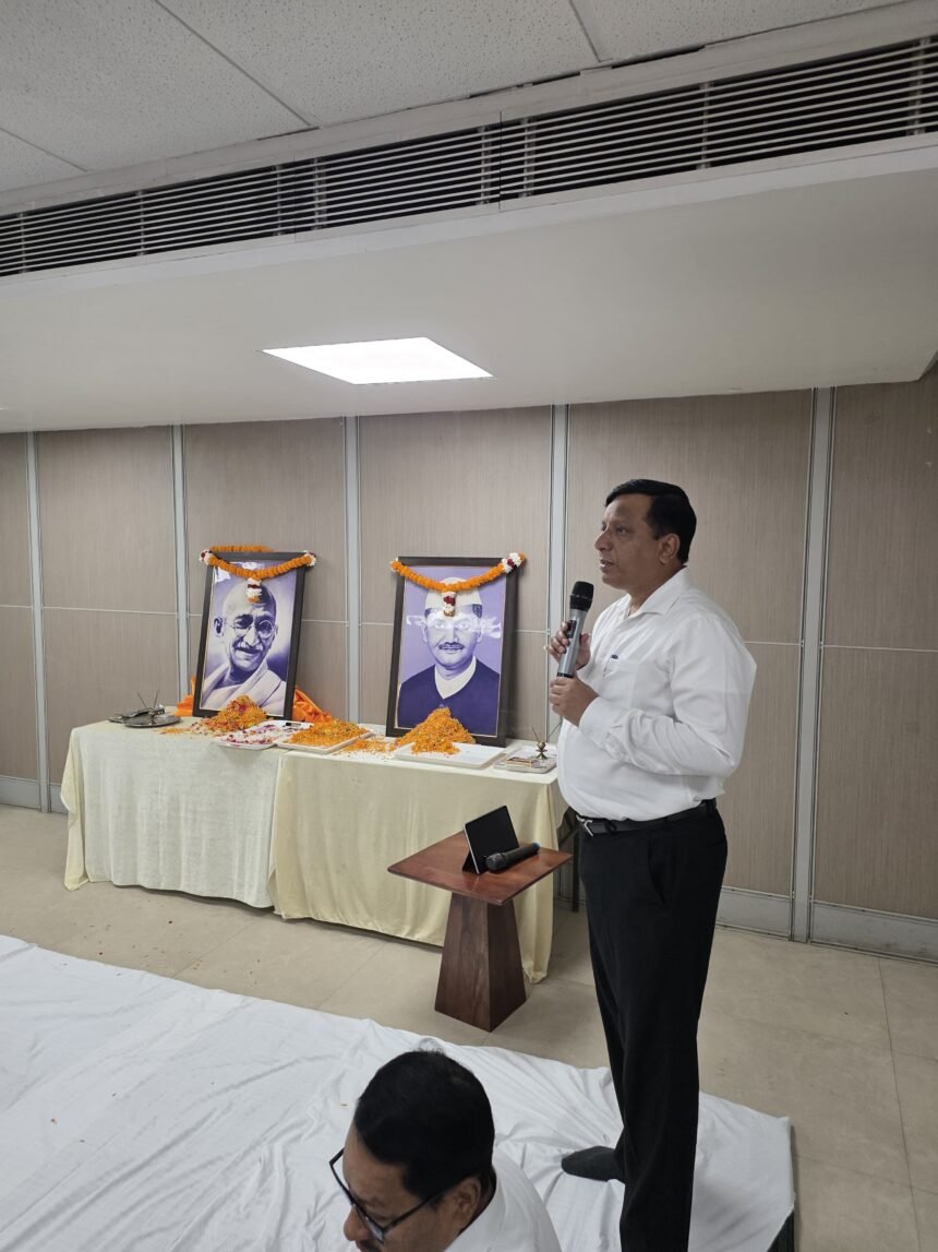 Message of Truth, Non-Violence and Simplicity Resonates at MDDA on Gandhi-Shastri Jayanti IMAGE CREDIT TO प्राधिकरण
