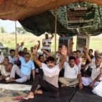 Dyanatpur Farmers’ Protest Continues for Two Months; Anger Grows Against Yamuna Authority Over Unfulfilled Demands IMAGE CREDIT TO रिपोर्टर