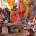 Seven-Day Shrimad Bhagwat Katha Concludes with a Yagna at Nakka Kuan Temple IMAGE CREDIT TO रिपोर्टर