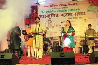 Devotional Songs Enthrall Audience at Bijnor District Exhibition, Sushant Asthana’s Team Creates a Spiritual Atmosphere IMAGE CREDIT TO नगर पालिका