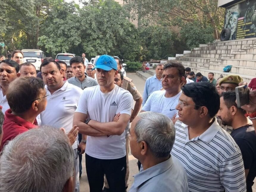 Nehru Cricket Stadium to Get a New Look: Open Gym, Modern Walking Track, and Green Campus to Provide Players with World-Class Facilities IMAGE CREDIT TO प्राधिकरण
