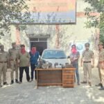 Three Accused Arrested for Stealing from Factory; Stolen Goods and Car Used in the Crime Recovered IMAGE CREDIT TO पुलिस