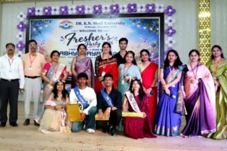 Grand Fresher’s Party “Abhyudaya 2026” held at Dr. K.N. Modi University IMAGE CREDIT TO इंस्टीट्यूट