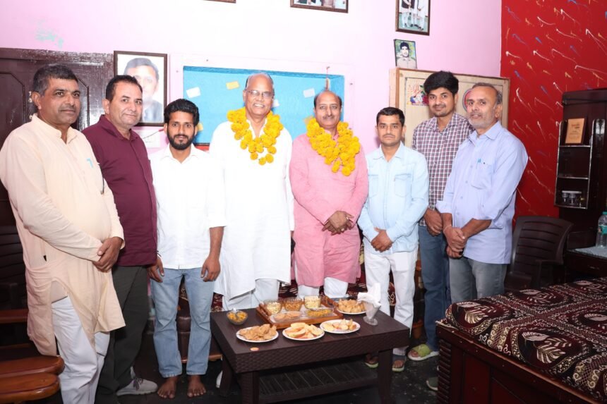 Promise to Raise the Voice of Graduate Youth in the Legislative Council; Pramendra Bhati Welcomed in Bandukhedi IMAGE CREDIT TO रिपोर्टर