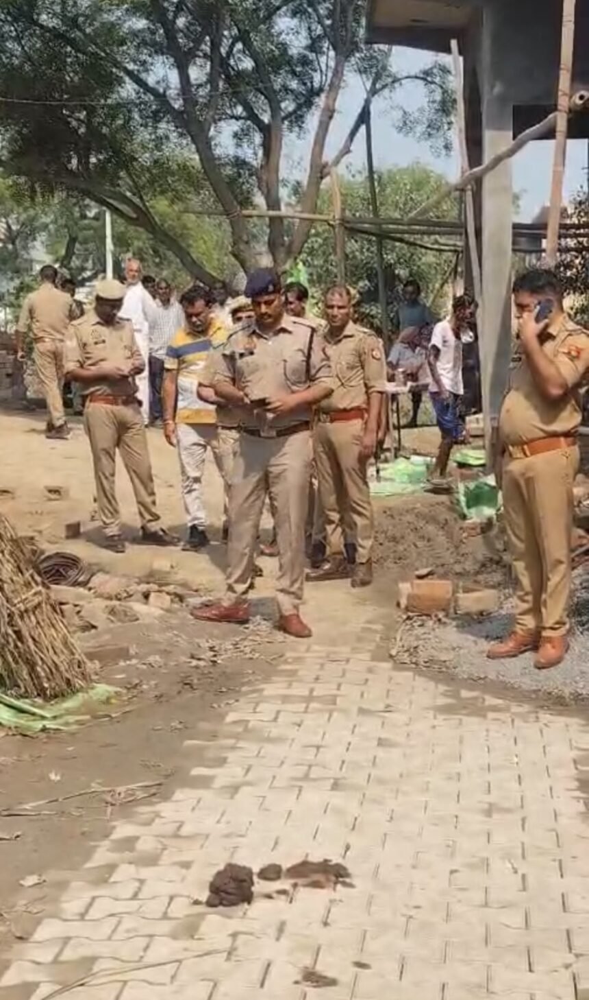 Youth shot over a dispute regarding construction material at a plot; case registered against two people. IMAGE CREDIT TO पुलिस