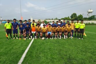 Nainital and Pauri Teams Reach the Final of Khel Mahakumbh Football IMAGE CREDIT TO रिपोर्टर