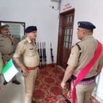City CO Conducts Half-Yearly Inspection of Kotwali Nagar Police Station, Reviews Records and Security Arrangements. IMAGE CREDIT TO रिपोर्टर