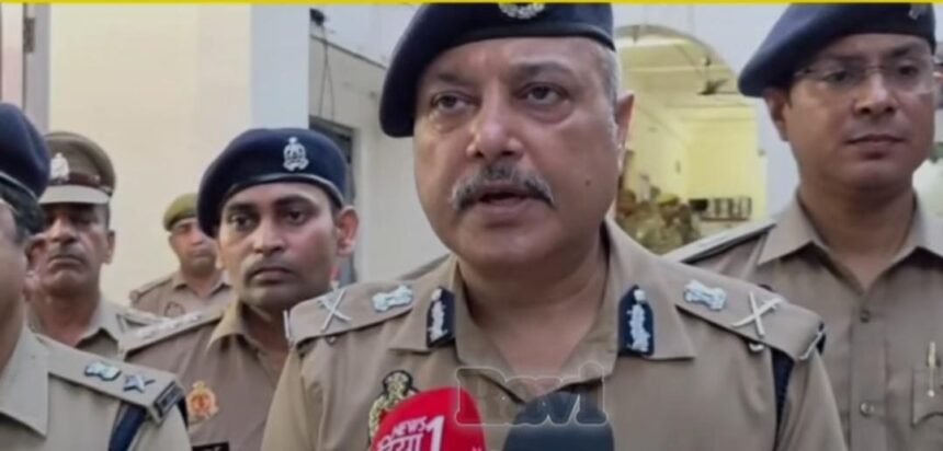 ADG Bhanu Bhaskar Inspects Shamli Kotwali Police Station, Leads Flag March Ahead of Festivals. IMAGE CREDIT TO पुलिस