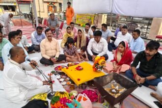Havan-Yajna and Community Feast Organized at Hanuman Mahalakshmi Temple in Shamli; Religious Rituals to Be Held on Every Amavasya (New Moon Day). IMAGE CREDIT TO रिपोर्टर