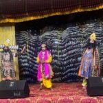 Grand Ramleela Performance in Jewar: Devotees Mesmerized by the Birth of Lord Ram and Ravana, Along with the Slaying of Tadaka. IMAGE CREDIT TO रिपोर्टर