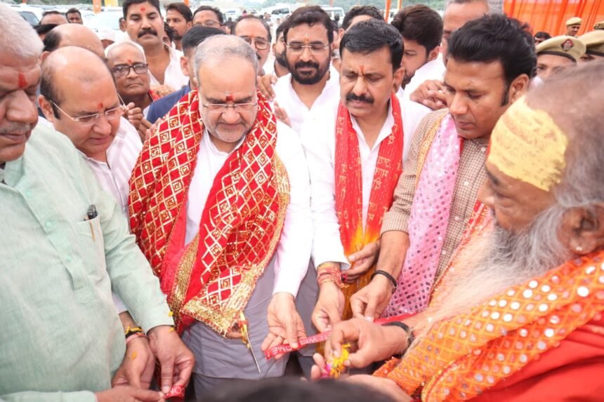 Inauguration of Maa Shakambhari Devi Navratri fair, comprehensive security arrangements made across three zones and 16 sub-sectors.. IMAGE CREDIT TO रिपोर्टर