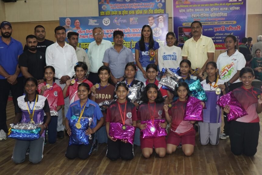 Moradabad and Ayodhya Dominate State-Level Table Tennis Championship; Saharanpur Also Wins Silver Medals — IMAGE CREDIT TO रिपोर्टर
