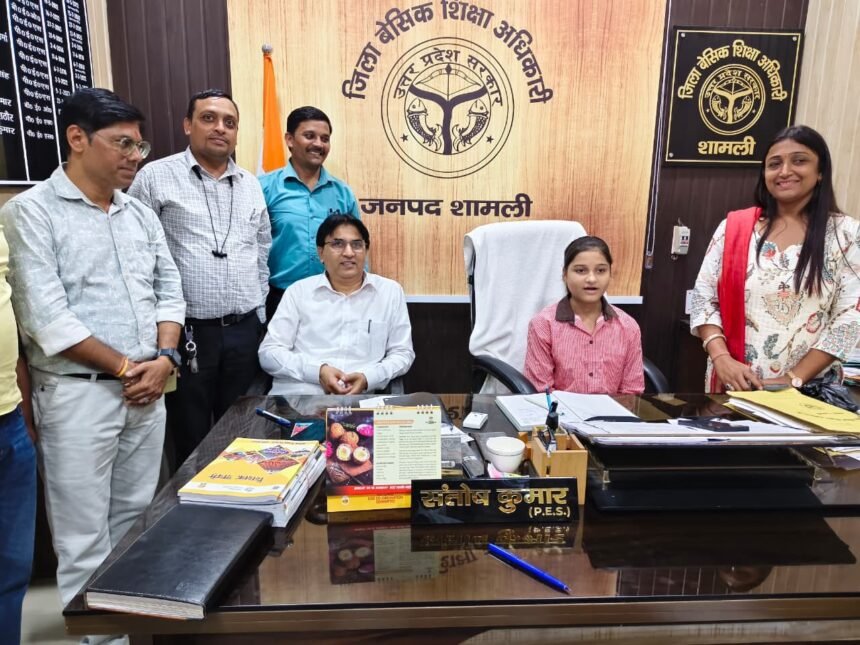Mission Shakti Initiative: Alisha Takes Charge as BSA for a Day, Huma Becomes District Coordinator — IMAGE CREDIT TO सूचना विभाग