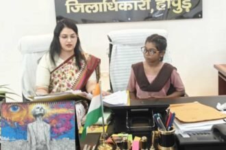 Kasturba School Student Nidhi Becomes DM for a Day, Listens to Public Grievances IMAGE CREDIT TO सूचना विभाग