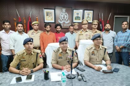 Three Suspected Vehicle Thieves Arrested by Jhinjhana Police, 14 Stolen Motorcycles Recovered IMAGE CREDIT TO पुलिस