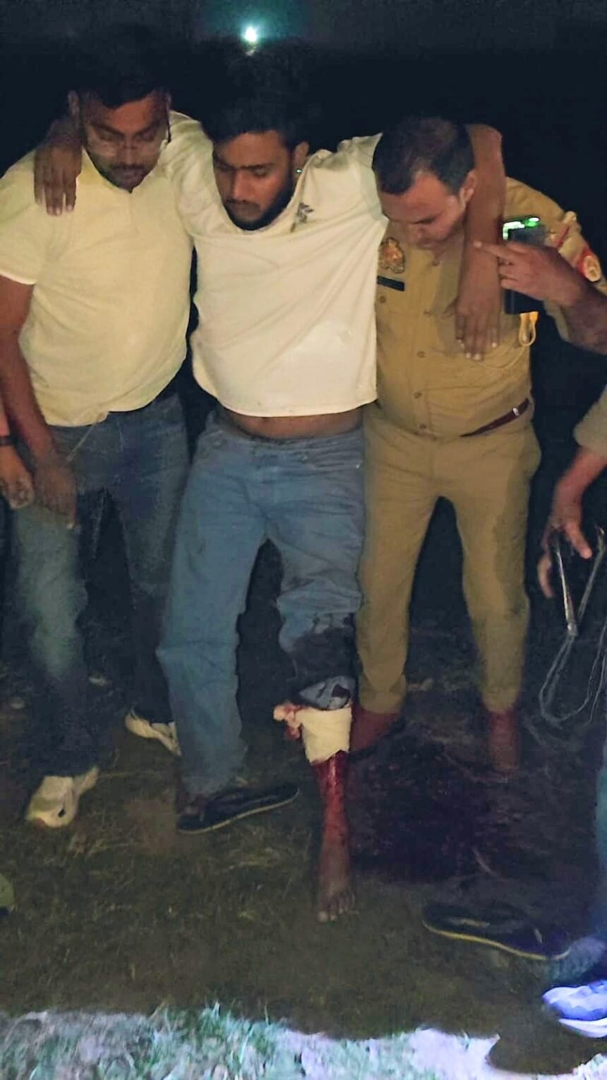 Criminal Carrying a ₹10,000 Reward for Robbery on DME Arrested After an Encounter. IMAGE CREDIT पुलिस