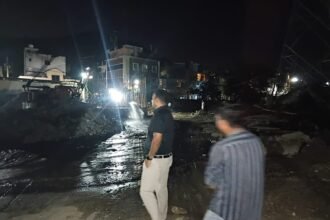 Preparations for Kumbh-2027 Gather Pace, Additional Mela Officer Inspects Construction Sites at Midnight. IMAGE CREDIT सूचना विभाग