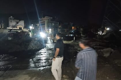 Preparations for Kumbh-2027 Gather Pace, Additional Mela Officer Inspects Construction Sites at Midnight. IMAGE CREDIT सूचना विभाग