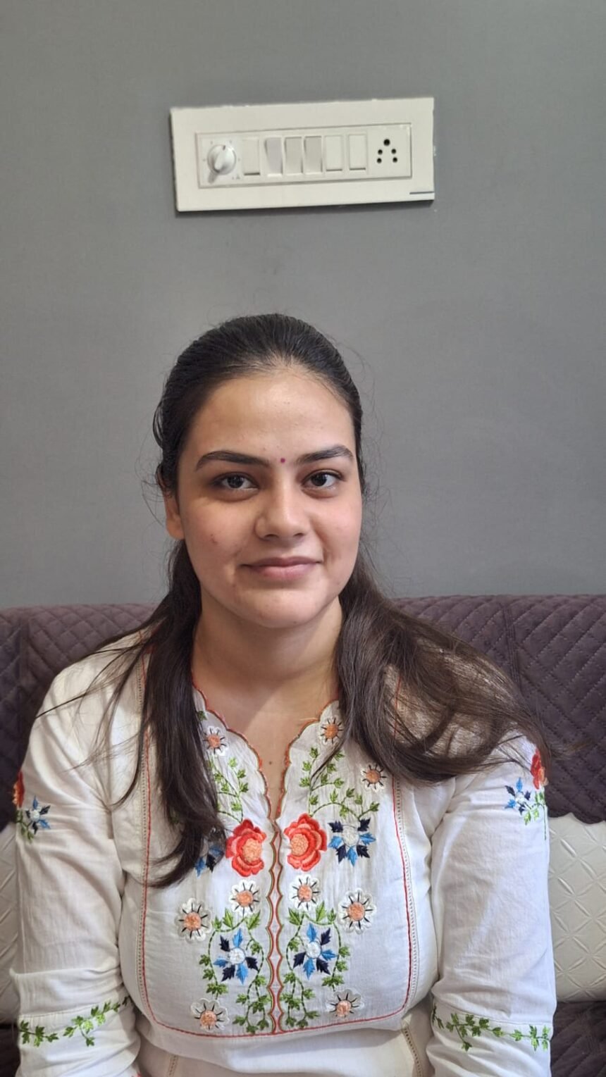 Ambouli’s Brave Daughter Chauhan Creates History with Success, Secures 13th Rank in Haryana ADA Examination — IMAGE CREDIT TO रिपोर्टर