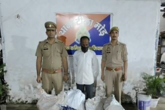Illegal Firecracker Sales Busted in Tila Mod; One Accused Arrested — IMAGE CREDIT TO पुलिस