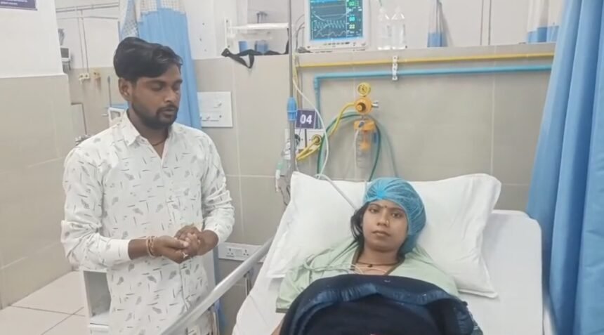 Pregnant Woman Admitted to Hospital in Critical Condition Delivers Safely; Both Mother and Baby Are Healthy. IMAGE CREDIT TO रिपोर्टर