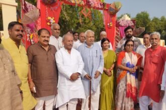 Inauguration of Kanha Gaushala in Niwari: MP Dr. Rajkumar Sangwan and MLA Dr. Manju Shivach Inaugurate the Facility — IMAGE CREDIT TO रिपोर्टर