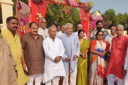 Inauguration of Kanha Gaushala in Niwari: MP Dr. Rajkumar Sangwan and MLA Dr. Manju Shivach Inaugurate the Facility — IMAGE CREDIT TO रिपोर्टर
