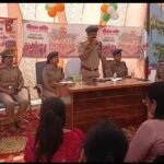 Awareness Programme Held at Vijay Nagar Police Station Under Mission Shakti Campaign, Emphasizing Women’s Safety and Rights. IMAGE CREDIT TO पुलिस