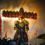 Dussehra Celebrated with Grandeur in Haridwar, Ravana Effigies Burned at Multiple Locations; Traffic Jams Reported on Several Routes. IMAGE CREDIT TO रिपोर्टर