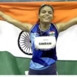 Simran Sharma from Modinagar wins gold at the Para Asian Games, completing the 200-meter race in 24.80 seconds. IMAGE CREDIT TO रिपोर्टर