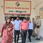 District Magistrate Conducts Surprise Inspection of EVM and VVPAT Warehouse, Reviews Security Arrangements — IMAGE CREDIT TO सूचना विभाग