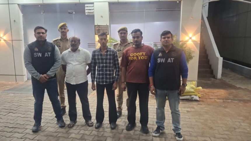 Major Illegal Firecracker Stockpile Unearthed in Ghaziabad; Over 18 Quintals of Explosive Material Seized. IMAGE CREDIT TO: पुलिस
